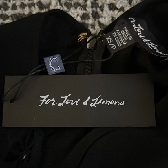 For Love And Lemons Black Lace Long‎ Sleeve Dress - Picture 3 of 3